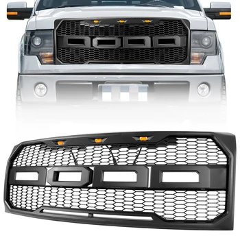 Front Bumper Grilles Grill Mesh for Ford F150 2009 2010 2011 2012 2013 2014 Racing Grill F-150 Raptor Style
