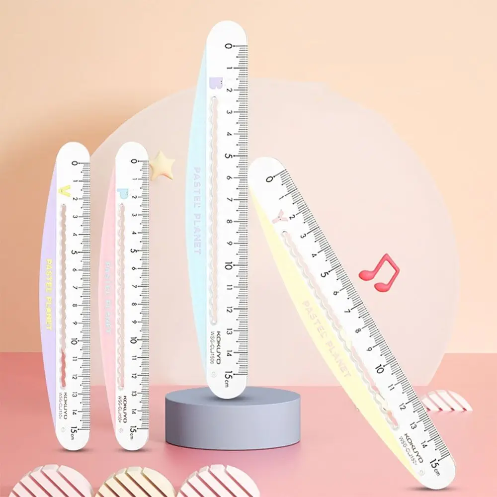 

Artist Measuring Tools Student Stationery Wave Line Scale Ruler Measurement Ruler Geometry Measuring Ruler Straight Liner Ruler