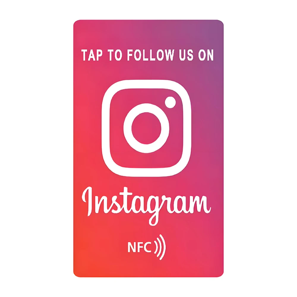 Instagram Facebook Google Tripadvisor Trustpilot Review NFC Tap Card N-TAG 215 506bytes NFC Tag