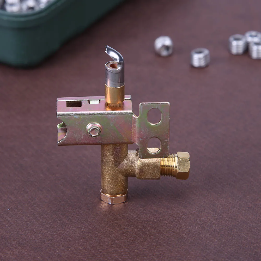 Flame 2 Hole Bracke Easy Mount Heavy Pilot Assembly Holder Long Lasting Multi-function Stainless Steel for Have Natural Or Gas