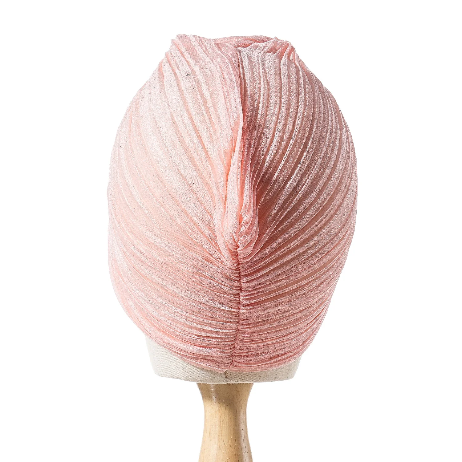 Women's Solid Color Knotted Turban Fold Chemo Cap Cancer Hat Hair Loss Headscarf Head Wrap Headband 5