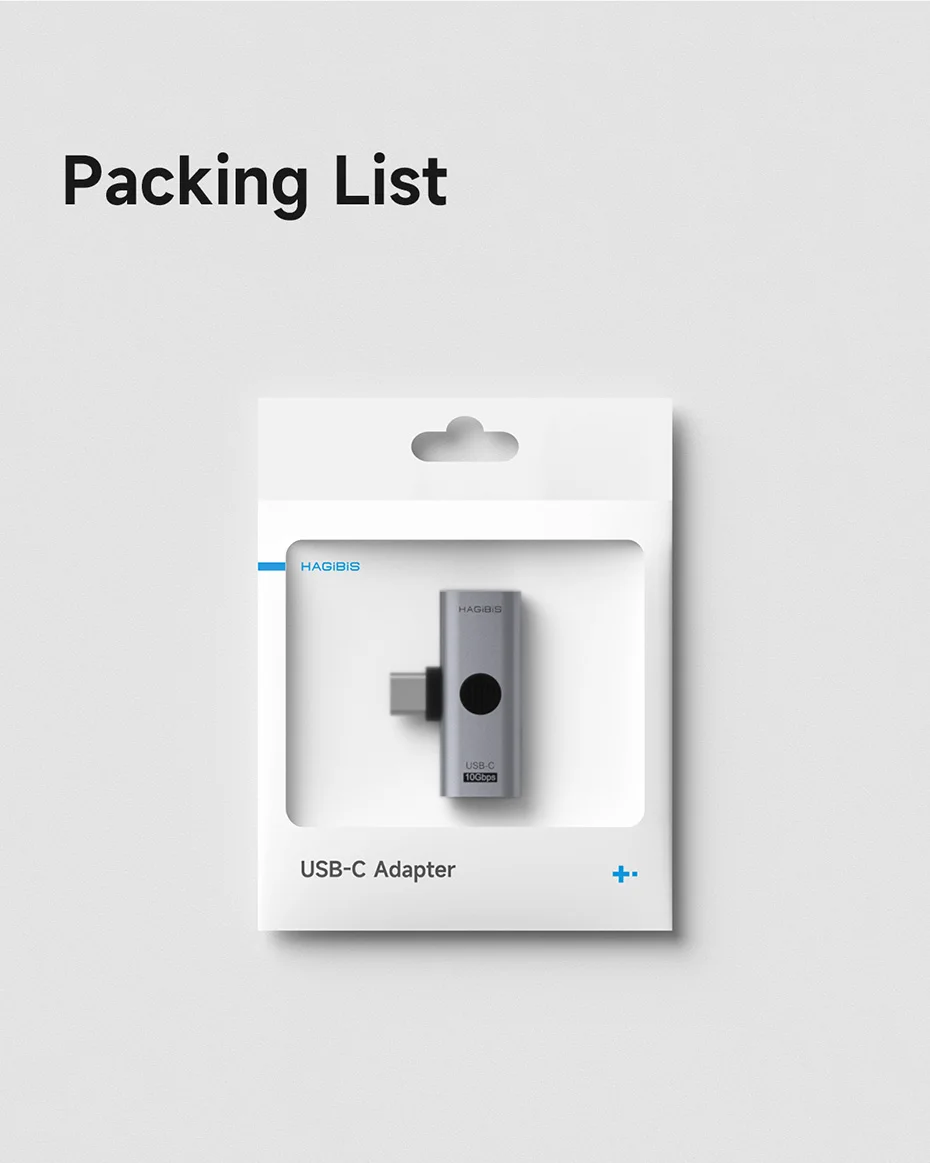 Dual USB C Adapter 2 in 1 Splitter Hagibis