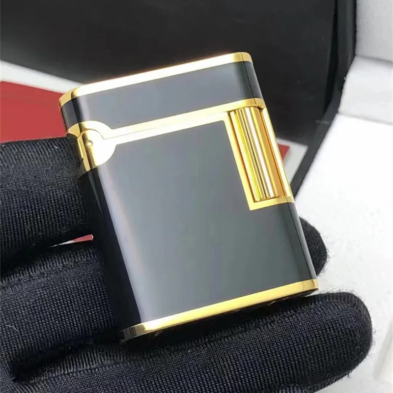 

100% New classic luxury cigarette lighter windproof brass body different models smoking with stones and adapter and box