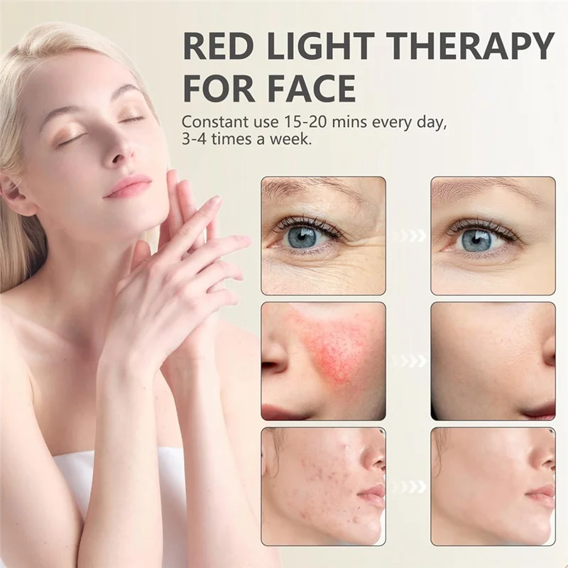 B84B-ベース付き赤色光治療装置、660Nm赤色光&850Nm近赤外線治療ランプ、タイマー付き、赤色光ランプ