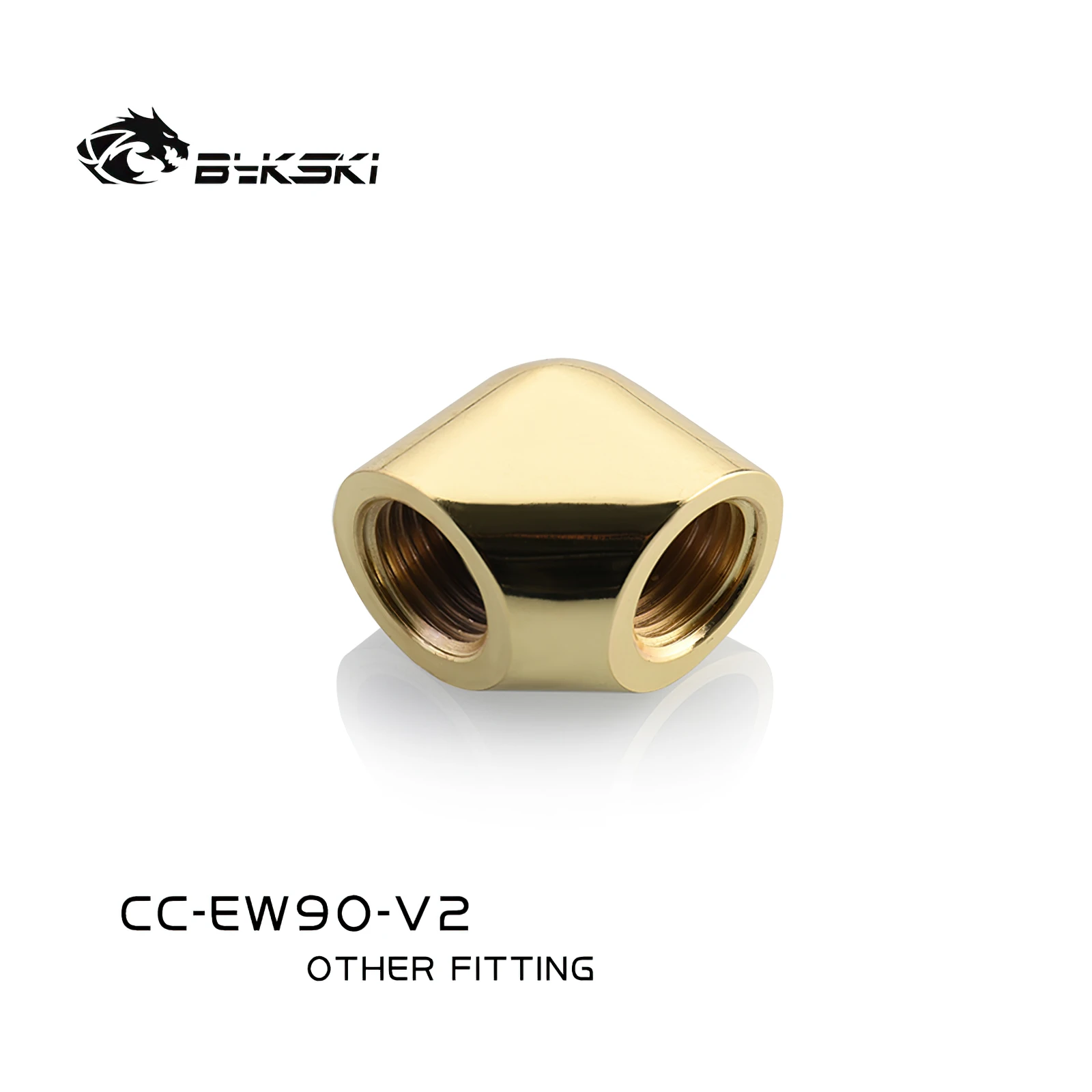 Bykski 90도 이중 암 엘보 피팅 커넥터 조인트 CC-EW90-V2