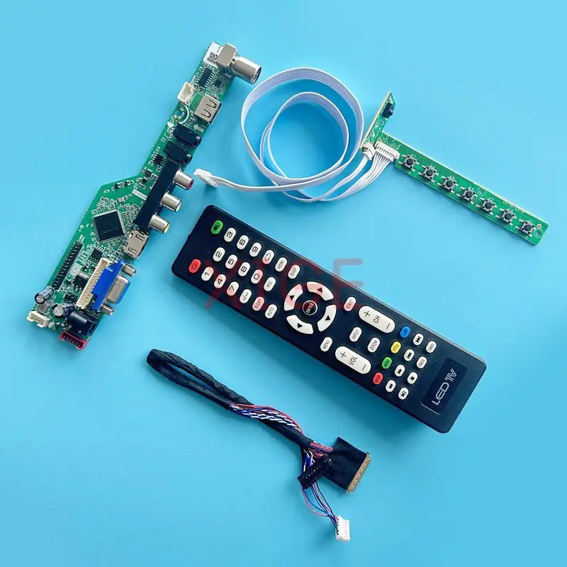 

LCD Driver Controller Board Fit LP173WD1 CLAA173UA01A Laptop Matrix Kit DIY 1600*900 LVDS 40-Pin USB+AV+HDMI+VGA 17.3" TV Analog