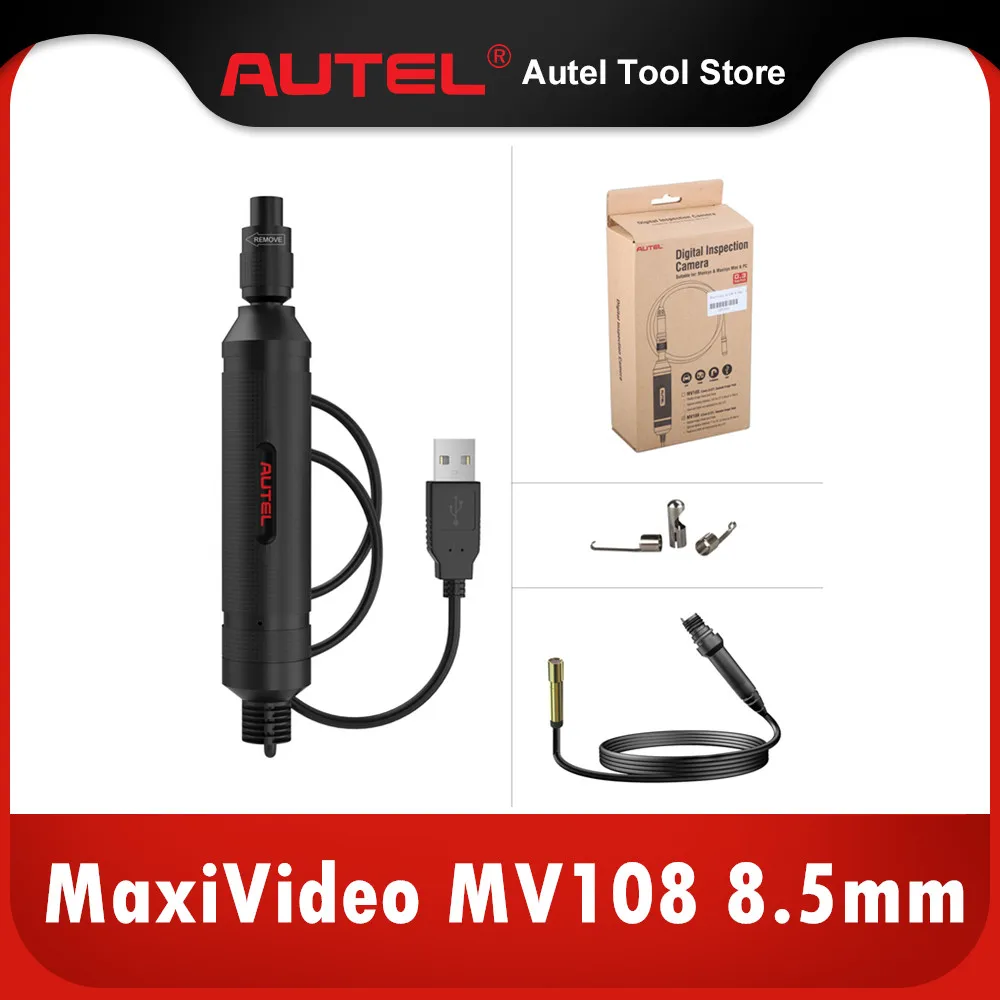 

Autel MaxiVideo MV108 8,5 мм цифровая камера для осмотра для фотооборудования