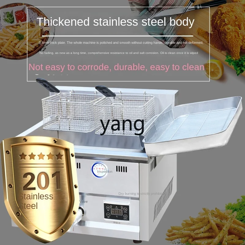 CX Single and Double Cylinder Deep Frying Pan Commercial Vertical Large Capacity Deep Frying Pan