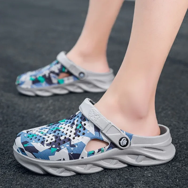 Unisex Summer Outdoor Sandals Men Fashion Platform Slippers Women Beach Eva Sole Slide Sandal Clogs 4