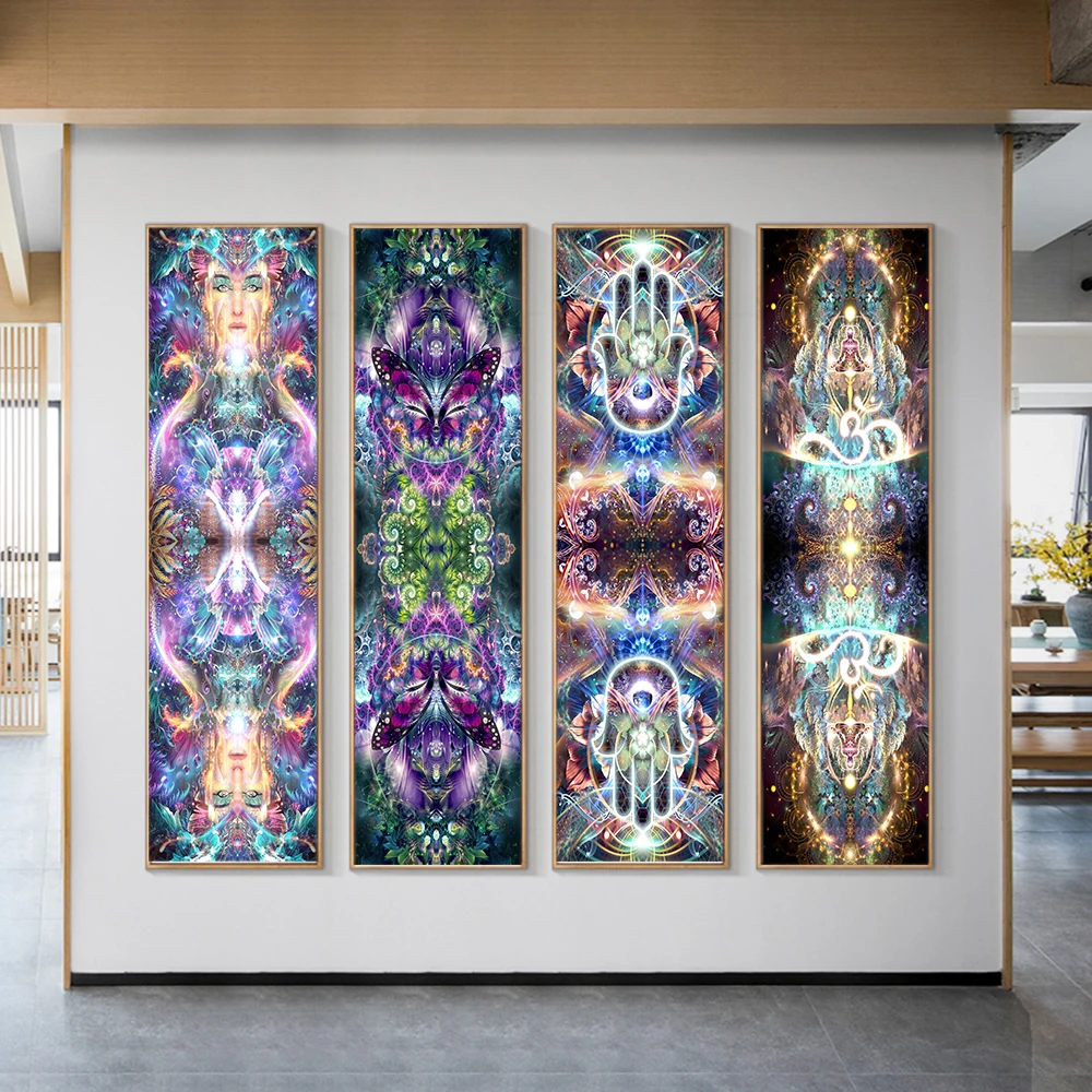 Расслабляющая печать Wangart, медитация, холст, картины, Настенная картина для гостиной, плакат с планетами, бабочками, животными Расслабляющая печать Wangart, медитация, холст, картины, Настенная картина для гостиной, плакат с планетами, бабочками, животными