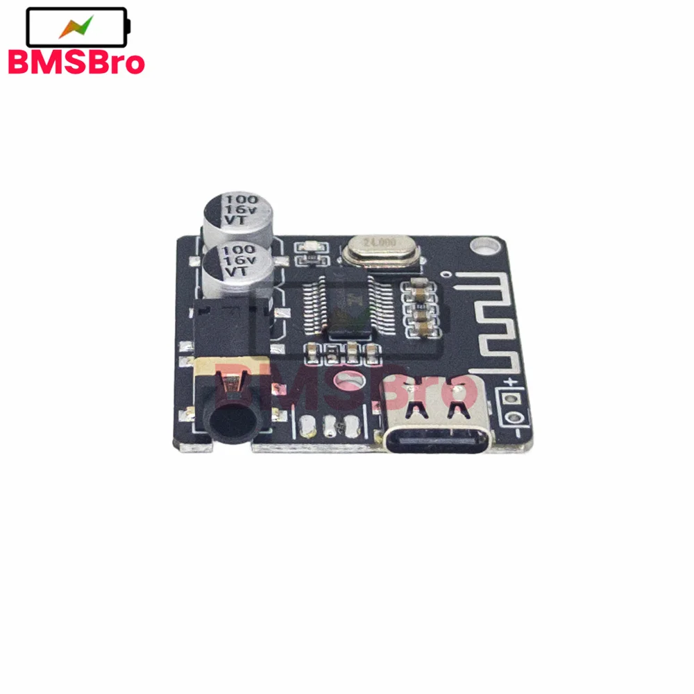 Type-C Bluetooth Audio Receiver Board VHM-314 Bluetooth 5.0 MP3 Lossless Decoder Board Wireless Stereo Music Module 3.7-5V
