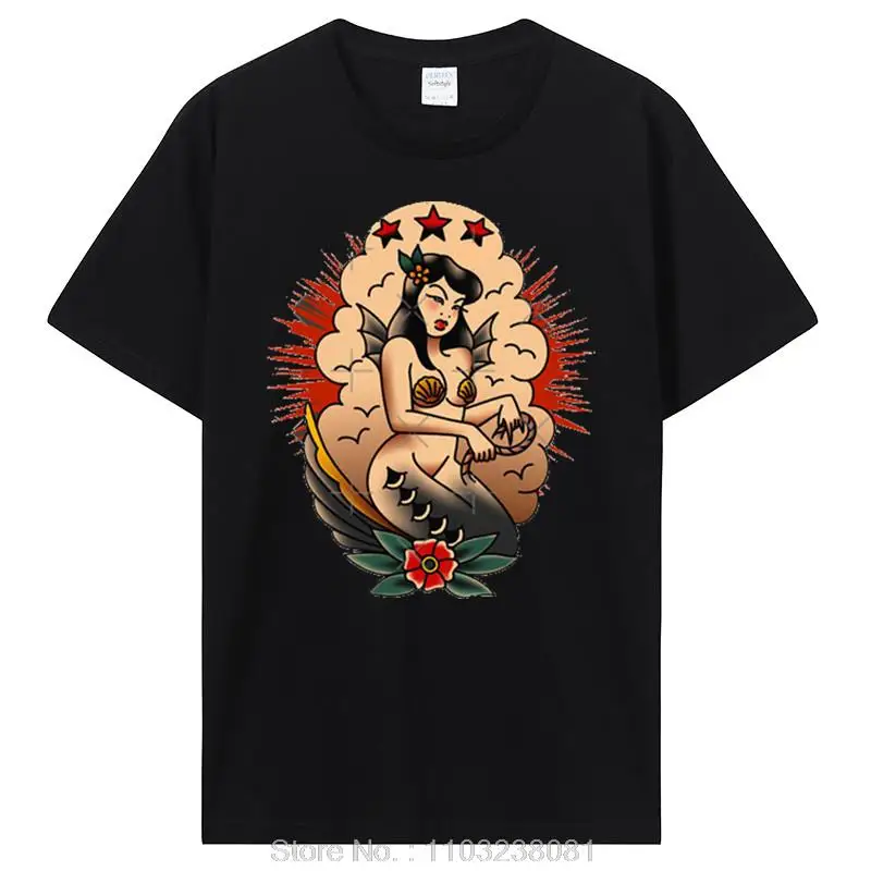 Verkauf Männer T Shirt Mode T-shirt Sommer Baumwolle Tops Pin Up Girl Hot Rod Rockabilly Tattoo Musik Garage Oldschool V8 USA_voghion.com