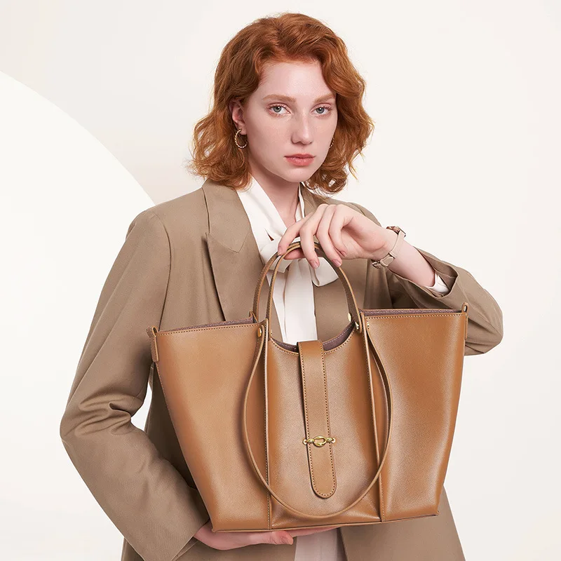 Womens Leather Tote Handbag