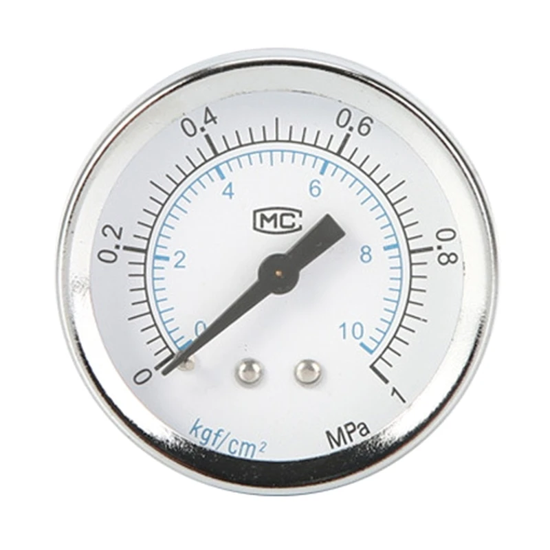 Vacuometro Manometro Doppia Scala In Acciaio Inox - Alta Precisione Per Pressione Aria, Acqua, Olio, Attacco 1/4 NPT, -0.1~0 Mpa