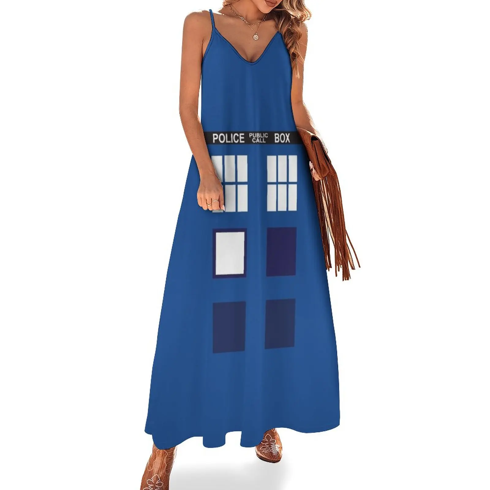 

Blue public call Sleeveless Dress womens clothing Party dresses