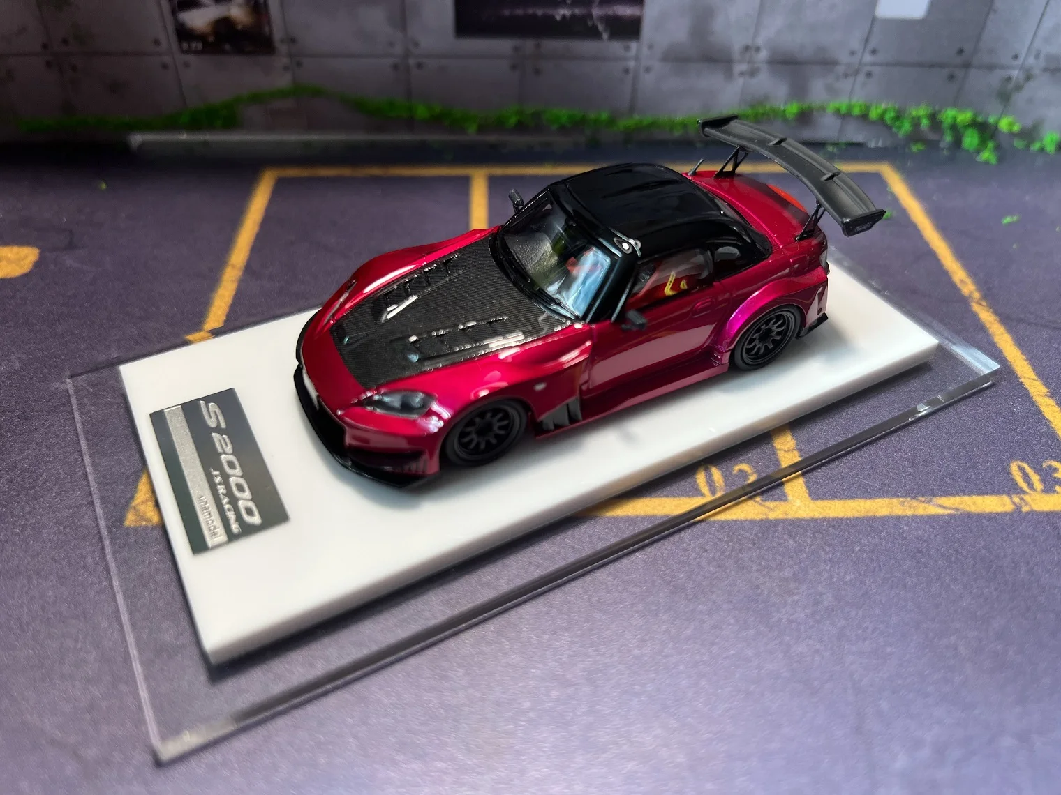 1 モデル 1:64 S2000 レーシング カール樹脂ダイキャストカーモデル