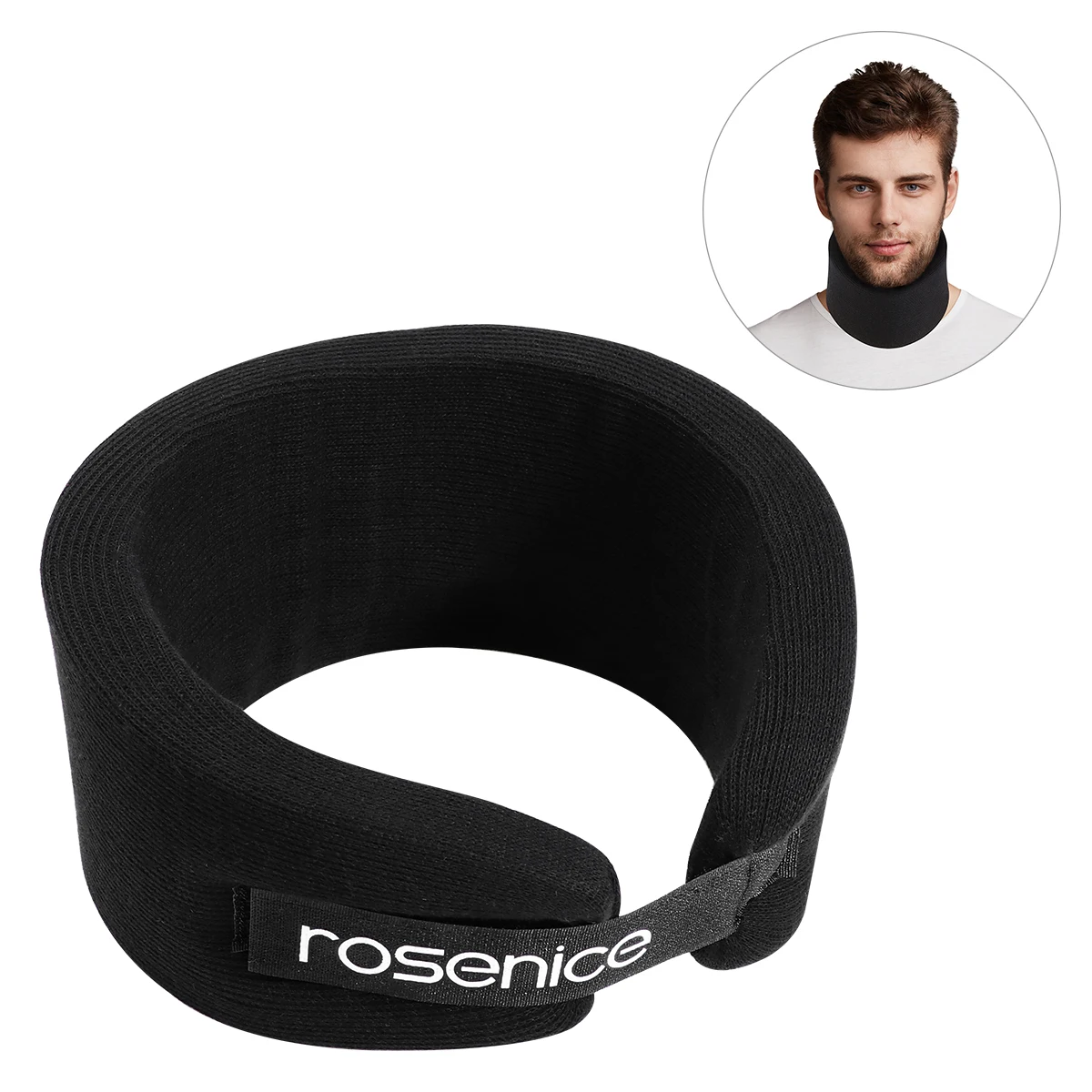 Rosenice Neck Brace Neck Support Brace Collare Cervicale Schiuma Collare Cervicale Regolabile Di Sostegno Del Collo Massager Della Cinghia Salute E Be