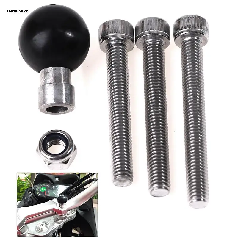 

Motorcycle Handlebar Clamp Base 1 Inch 25mm Ball With M8 Screws For Ram Mount