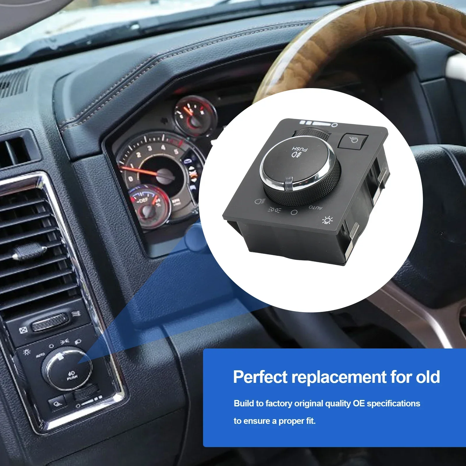 

Переключатель для автомобильной фары 68146507AA 68269912AA 6814507AA для Dodge Ram 1500 2500 3500 4500 5500 2013-2018