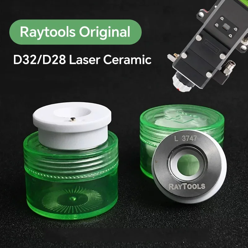 Anillo De Cerámica Para Cabezal De Corte Láser De Fibra - Diámetro 32mm (Tamaño L) - Alta Sensibilidad, Rosca M11