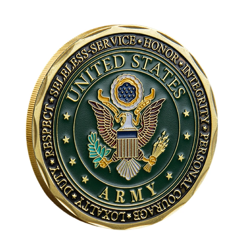 

Награда армии США за солдат, монет, Градуированный подарок, коллекционная медаль, позолоченная памятная монета