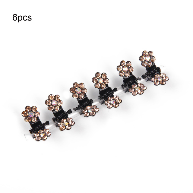 Crystal Rhinestone Flower Hair Claws Clamps Hairgrip Accessories Hairpins Hair Clips Jewelry for Women Bridal Kids Girl