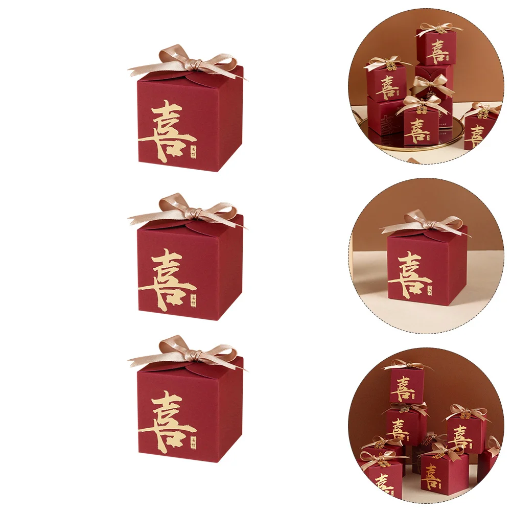 

20Pcs China Small Red Boxeses Wedding Gift Boxes Festival Favor Boxes