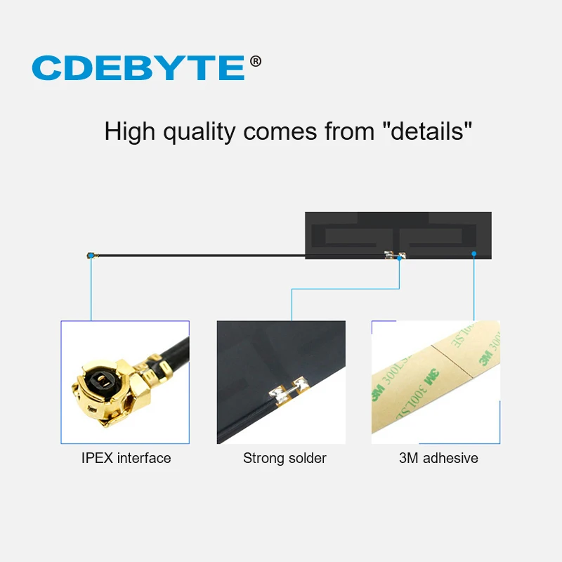 4G LTE Antenna 5dBi PCB Internal TX4G-PCB-6613 CDEBYTE IPEX-I Interface Small Size Self-adhesive for Wireless Module 4g antenna,lte antenna