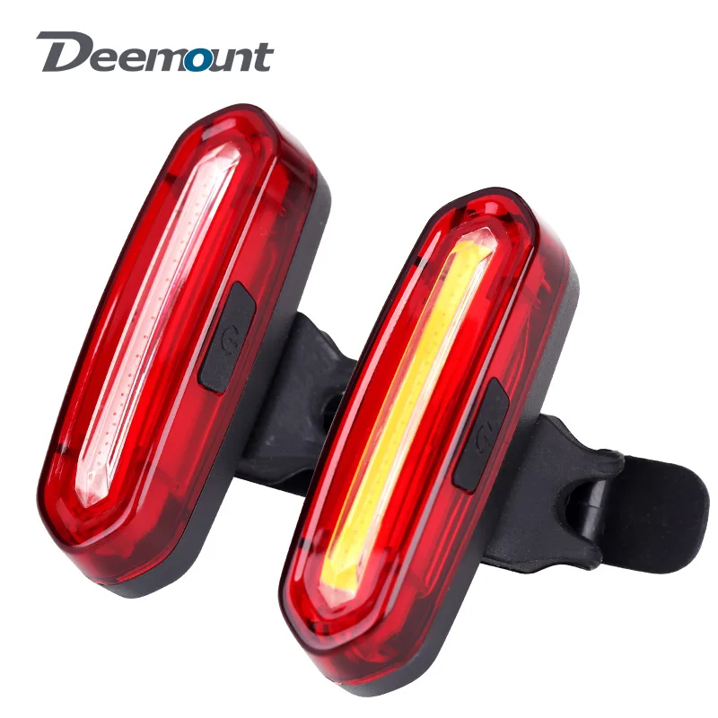 Bicycle Tail Light Seatpost/ Frame Tube Quick Mount USB Rechargeable Type C Port Taillight Lamp for MTB Road Safety Night Riding