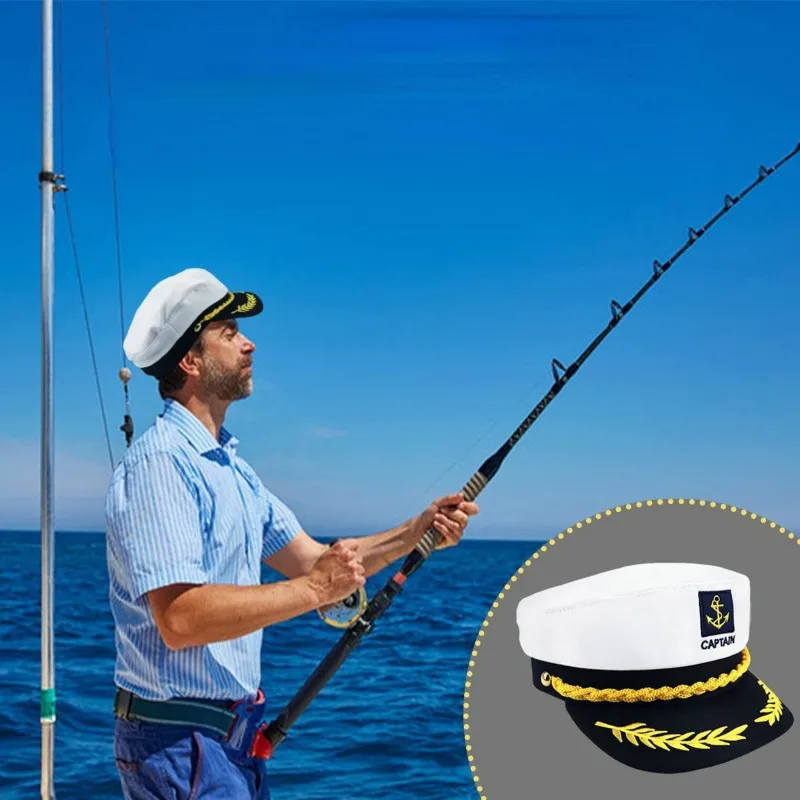 Pink Navy Hat Adult Yacht Military Captain Hats Adjustable Men