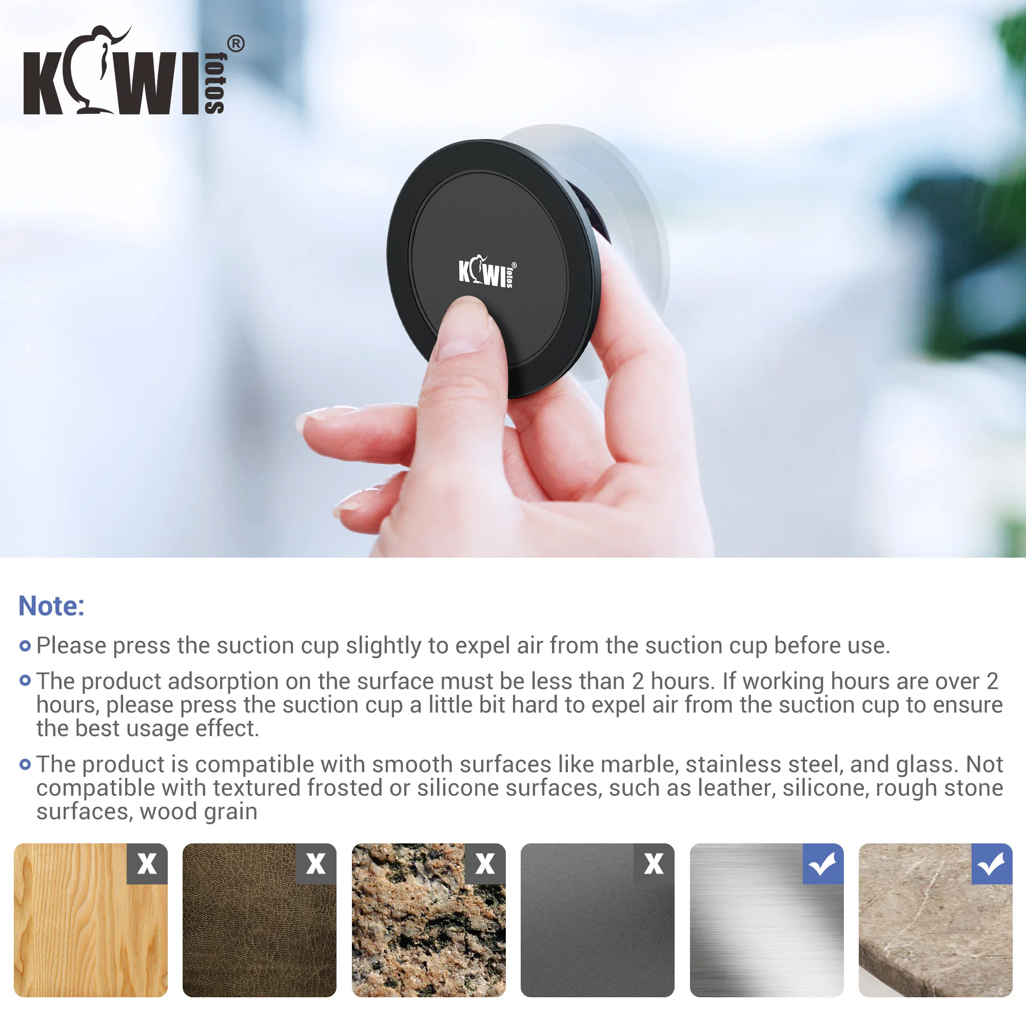 Supporto Telefono Magnetico Con Ventosa - Per IPhone E Android, Adesione Forte Su Superfici Lisce - Foto 5