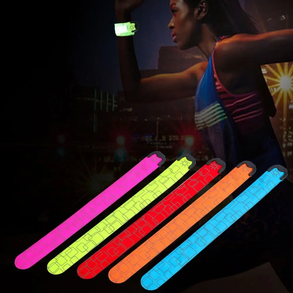 Night Running Armband LED Light Band Cycling Safety Armband Outdoor Sports Safety Arm Belt Leg Warning Rechargeable Wristband