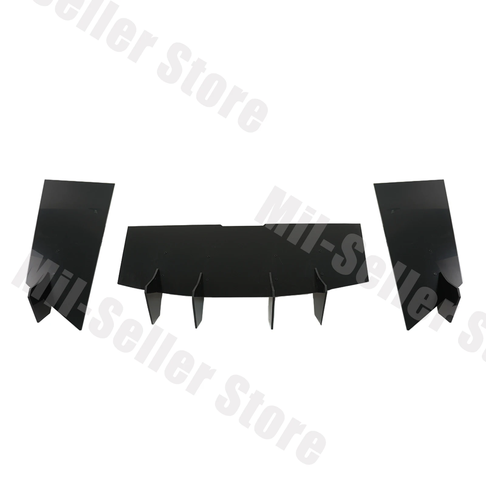 For Chevrolet Camaro SS-Rear Bumper Diffuser A Set With Quad Exhaust Cars Accessories Body Kit Glossy Black