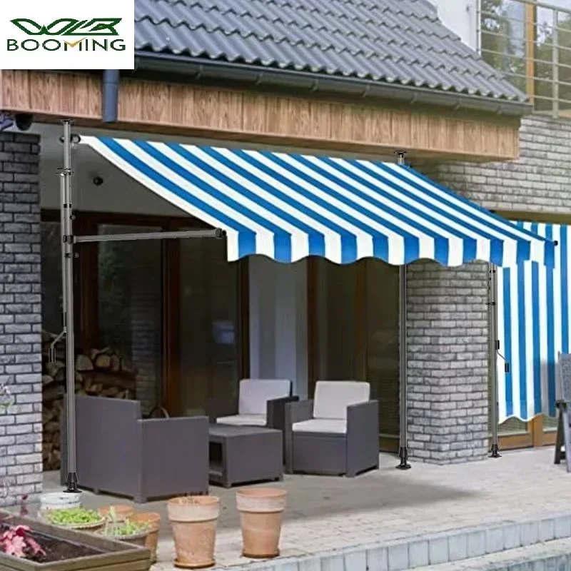 Sunshade Eaves Outer Door Rain Canopy Foldable and Retractable Rain and Snow Resistant UV Resistant Sunshade Canopy