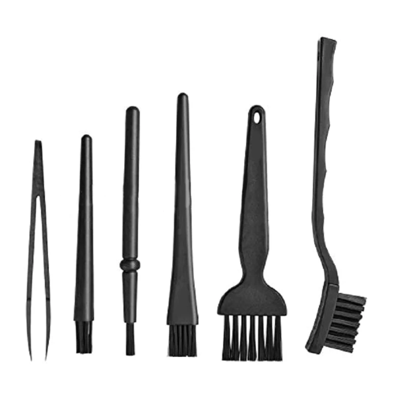 1Set Anti Static Brushes Portable Plastic Handle Cleaning Keyboard Brush  Kit for ESD PCB Computer and Small Spaces FYH