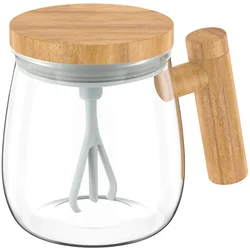 High-Speed Self-Stirring Mug - 400ML Electric Mixing Cup - 400ML (Transparent)