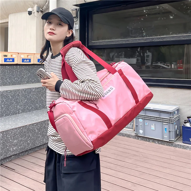 Travel Bag Sports Fitness Hand Bags Portable Large Capacity Dry and Wet Separation Training Backpack Women Men Shoe Storage Y13A