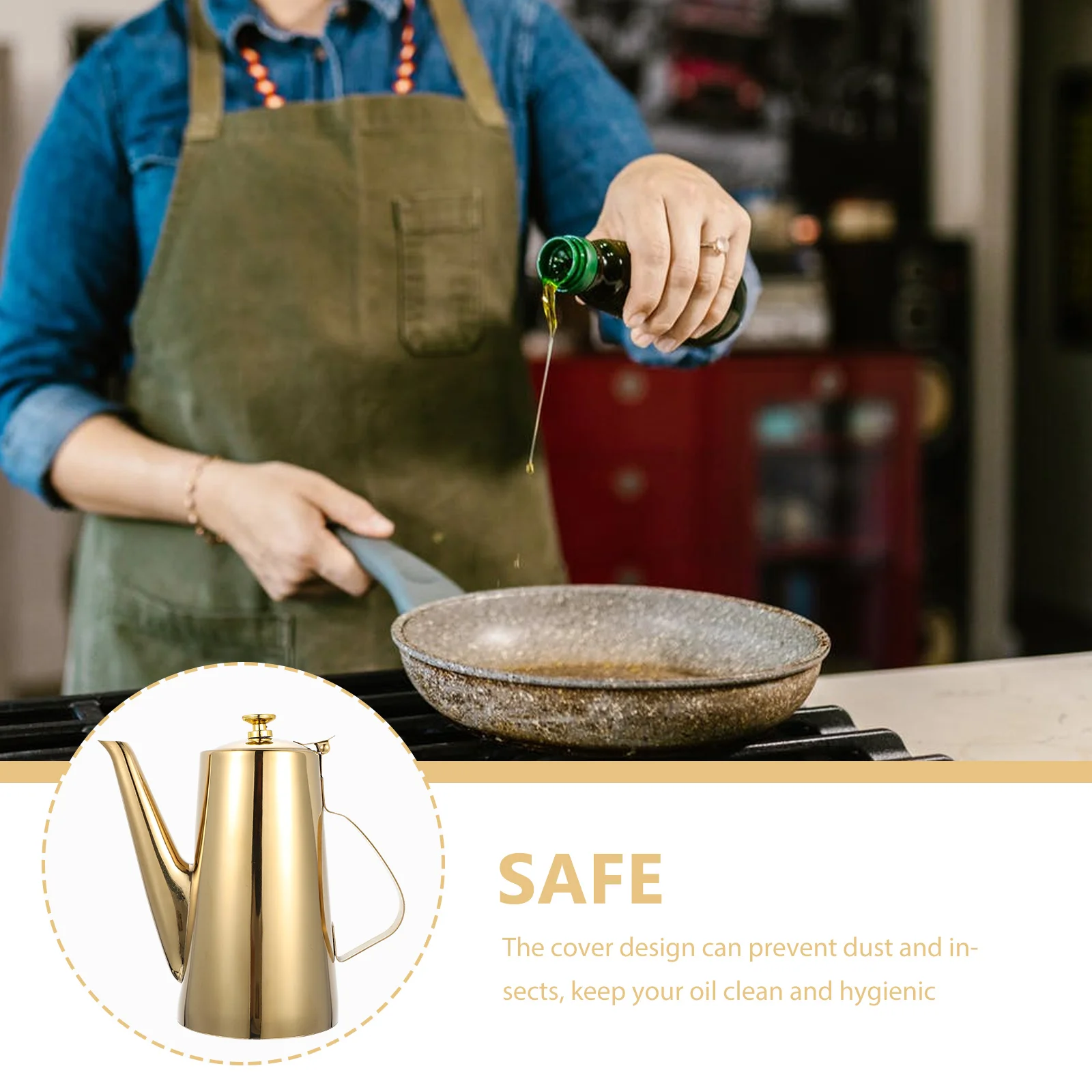 Oil Dispenser Bottle Olive Vinegar Container Sauce Stainless Steel Pot Pitcher Soy Cruet Kitchen Jug Water Decanter Cooking oil spray dispenser,food storage container,stainless steel oil pot,oil container
