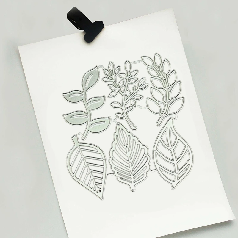 나뭇잎 금속 커팅 다이 스크랩북 스텐실 다이 커트 카드 엠보싱 DIY 사진 앨범 템플릿 금형 장식 공예