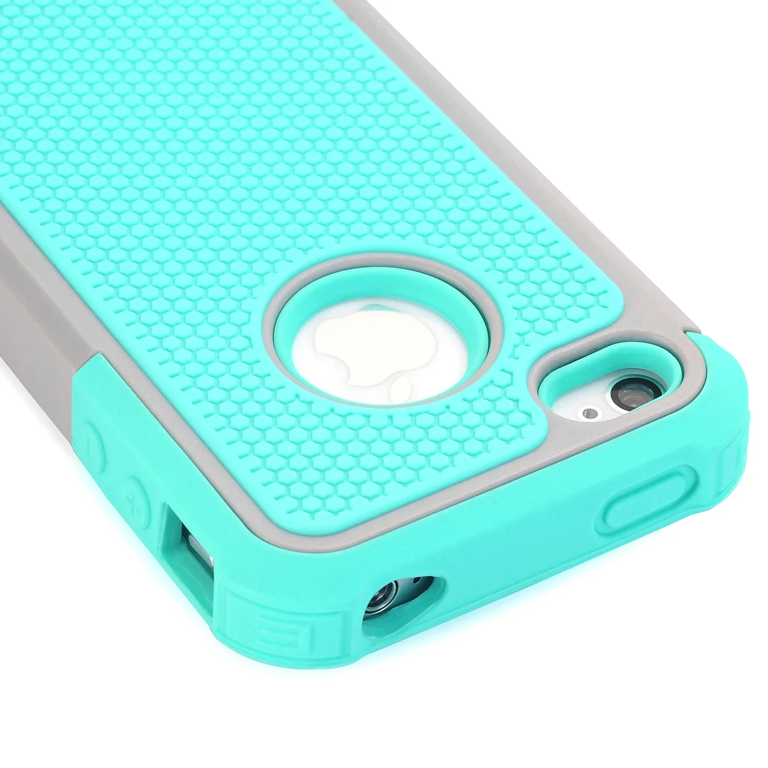 For iPhone 4 4S Case,WEFOR Hybrid Dual Layer Protective Case Cover with Hard Plastic and Soft Silicone for iPhone 4S & iPhone 4