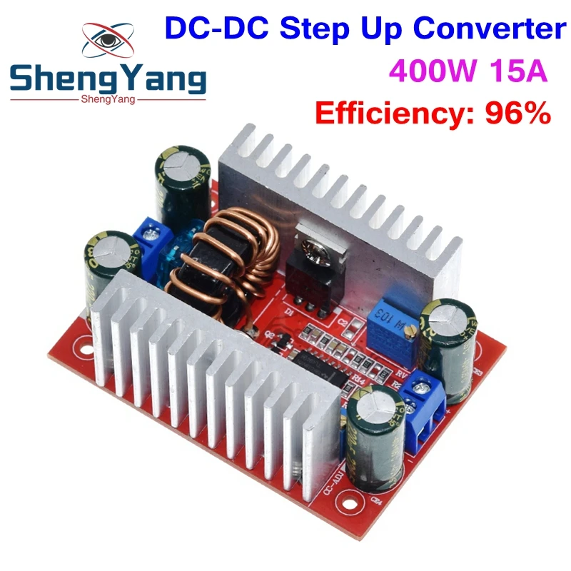 Dc 400w 15a Boost Converter Constant Current Power Supply Led Driver 8.5-50v 10-60v Charger Step Up Module - Integrated Circuits - AliExpress