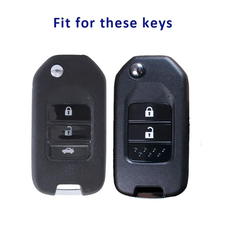 Key Case Cover Key Case Flip Key Fob Shell Car Key Shell For Honda Accord Civic CR-V HR-V HRV Crider Jade Odyssey Car TPU Folding Key Cover