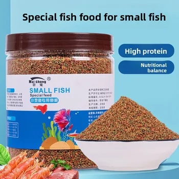 Nai chong Micro Pellet Fish Food for Small Fish - Universal Feed for Guppy, Betta, Goldfish, Tropical Fish