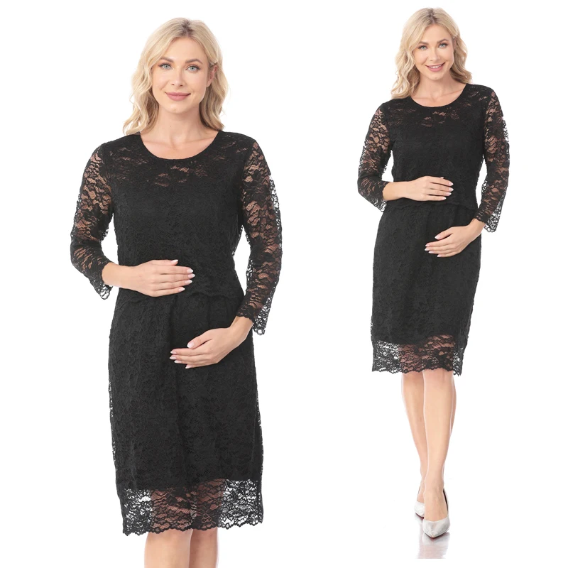 Plus Size Breastfeeding Dress Nursing Dress for Pregnant Women Lace Maternity Clothes Dresses Lactation Dresses Spring Summer 8 S10c69c0c4b53408f82ffe65763c9318cQ