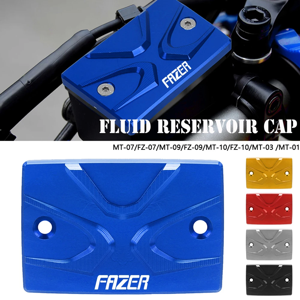 

Motorcycle Accessories For YAMAHA FAZER FZ1 2006-2015 FZ6 FZ8 FAZER 2010-2014 Front Brake Fluid Reservoir Cover Cap CNC Aluminum