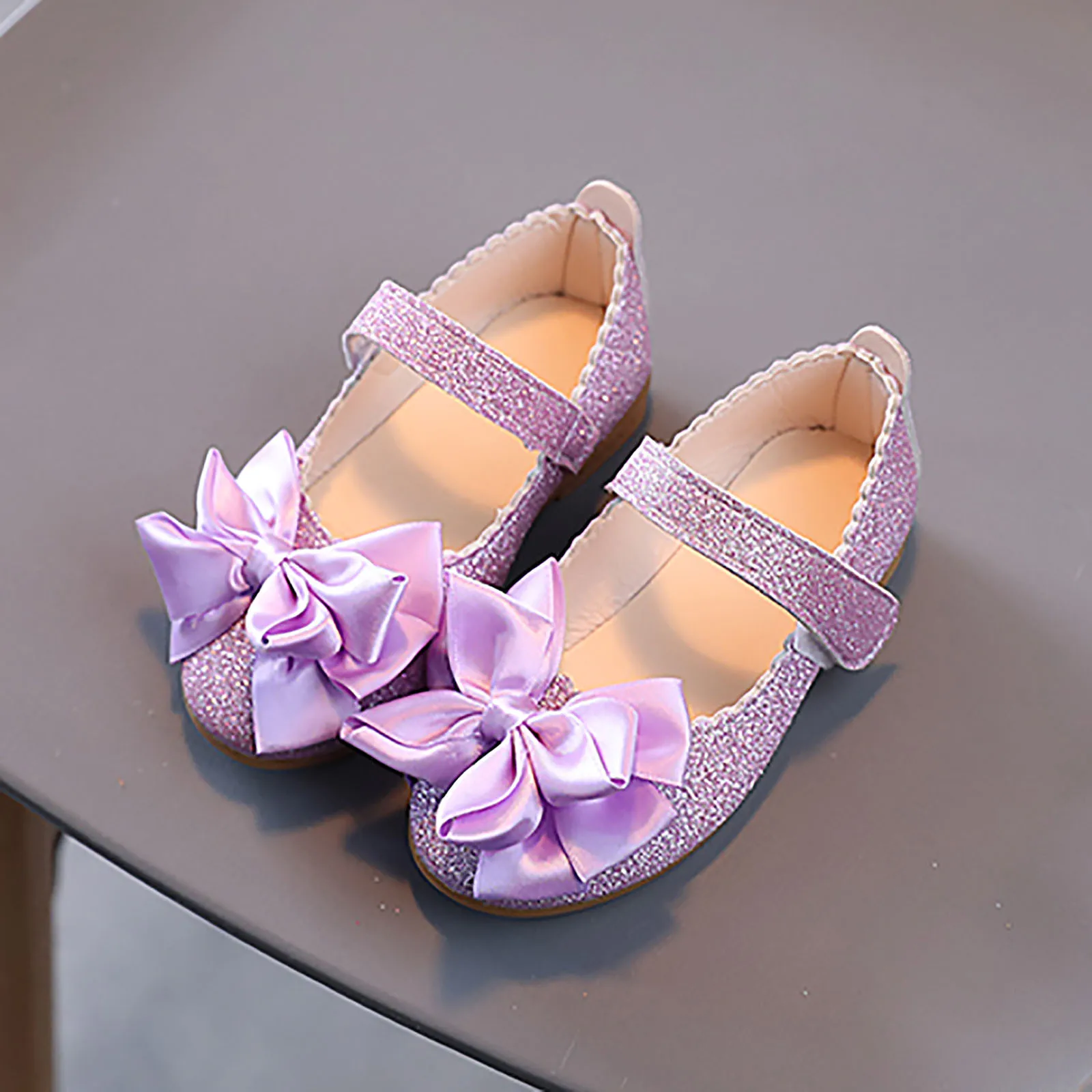 

2022 New Childrens Shoes Bling Shining Kids Princess Shoes Baby Girls Shoes For Party Wedding Dance Single Casual Shoe