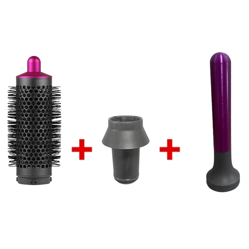 

Гребень цилиндра + адаптер + ручка в комплекте для Dyson Airwrap, запчасти для фена, аксессуары, многофункциональная двухцелевая гребень цилиндра