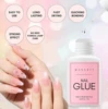 500Pcs Clear Stiletto Nail Tips with Nail Glue Gel for Fake Nails , Press on Nails , Adhesive Super Bond For Acrylic Nails Tips 2