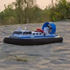 2.4G Remote Controlled Amphibious Hovercraft RC Hovercraft Amphibious Simulation Model Wind powered Boat Hovercraft Model Ship 3