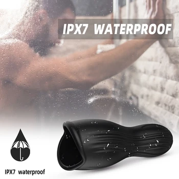 Penis Delay Trainer 10 Modes Male Masturbator Vibrator Automatic Oral Climax Sex Glans Stimulate Massager Adult Sex Toys For Men 3